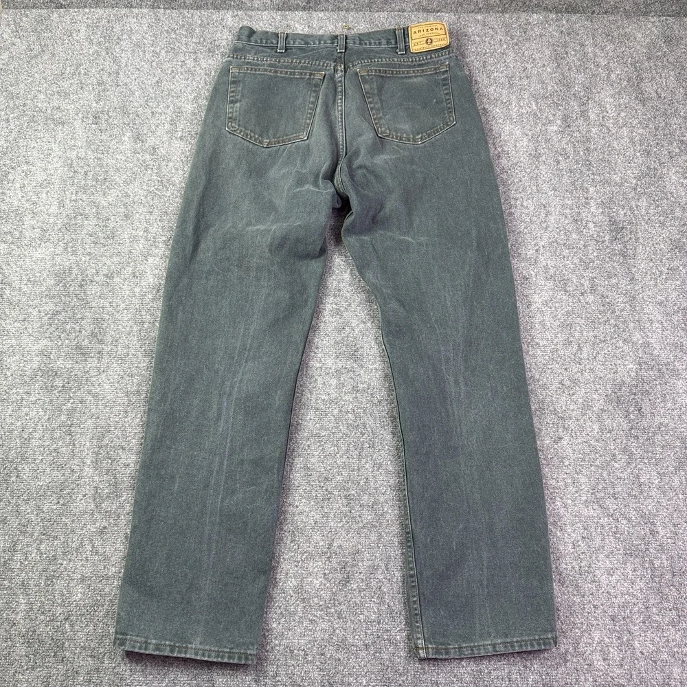 Arizona Mens Loose Fit Jeans 32x33 Green Baggy Straight Y2K Skater Vintage